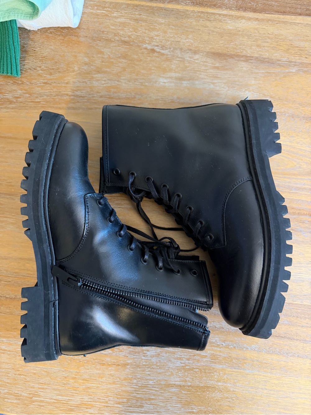 Thursday Boot Company Black Lace-Up Combat Boots